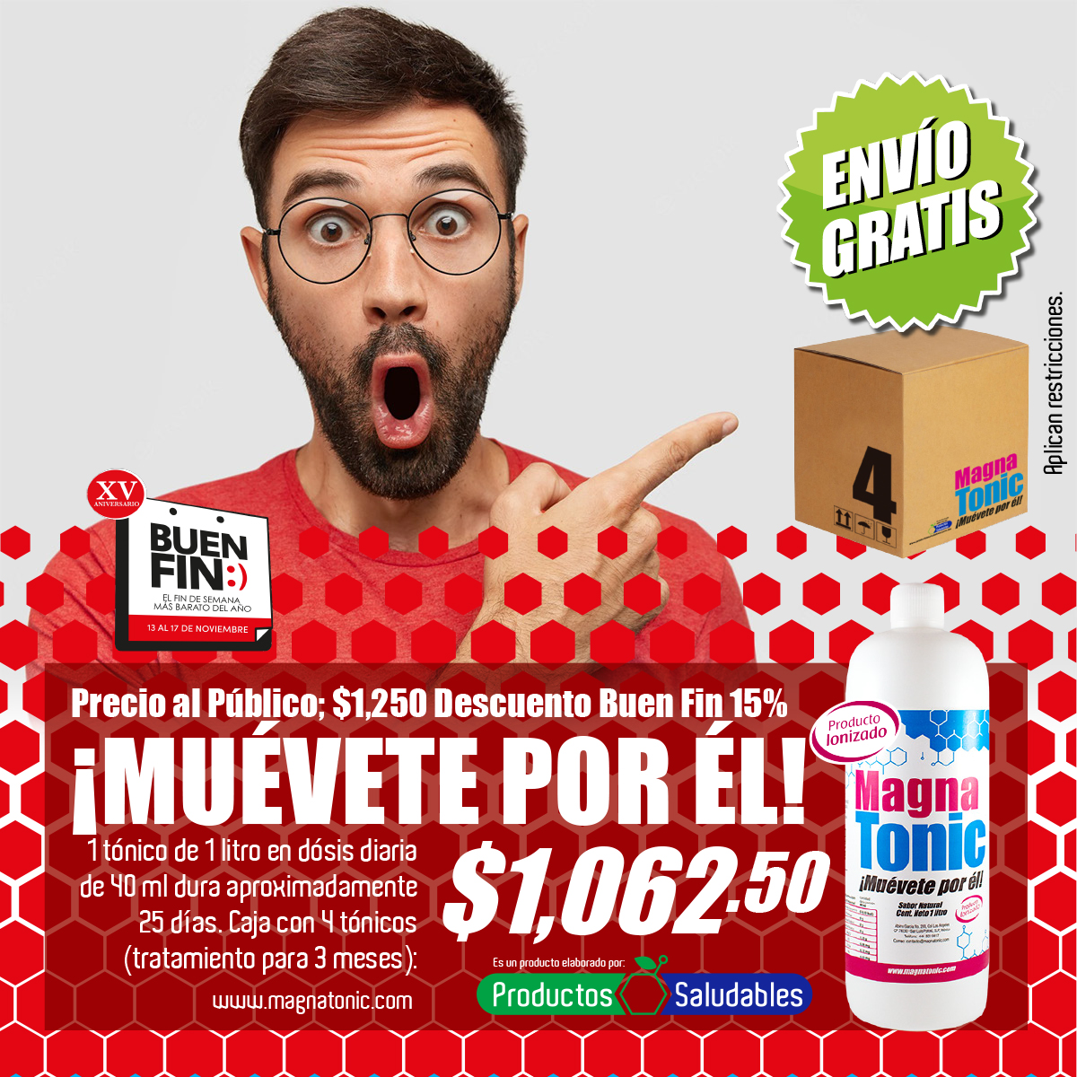 magnatonic caja con 4